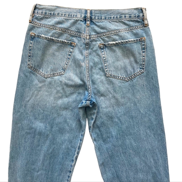 FRAME High Rise cropped the lounge Chill denim jogger blue Jeans size 29 - Picture 13 of 16